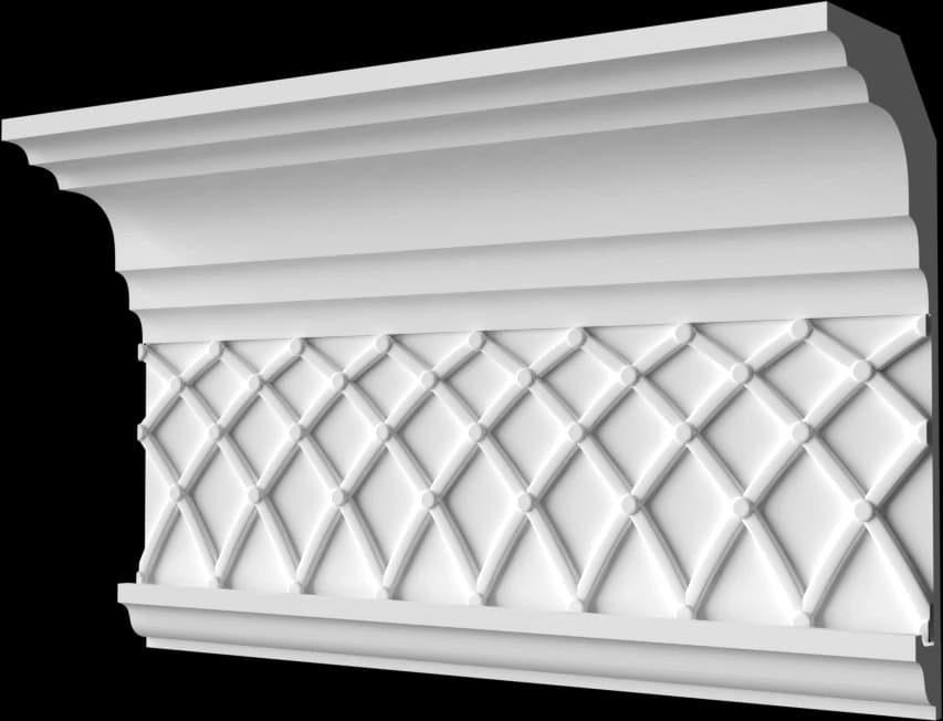 KM010-2 — Карниз гипсовый сборный