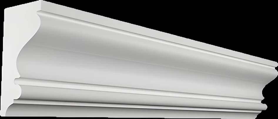 КT187 — Карниз из гипса (потолочный плинтус) (h68x35мм)