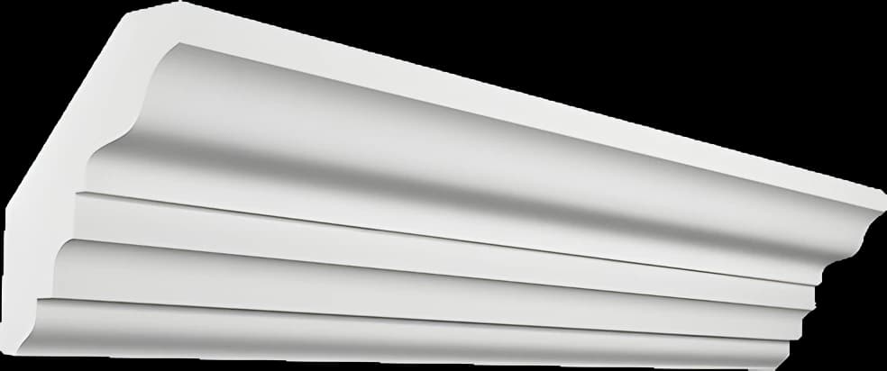 KT058 — Карниз из гипса (потолочный плинтус) (h70x55мм)